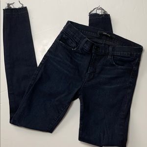 J Brand Skinny “Blackish” 28 raw hem